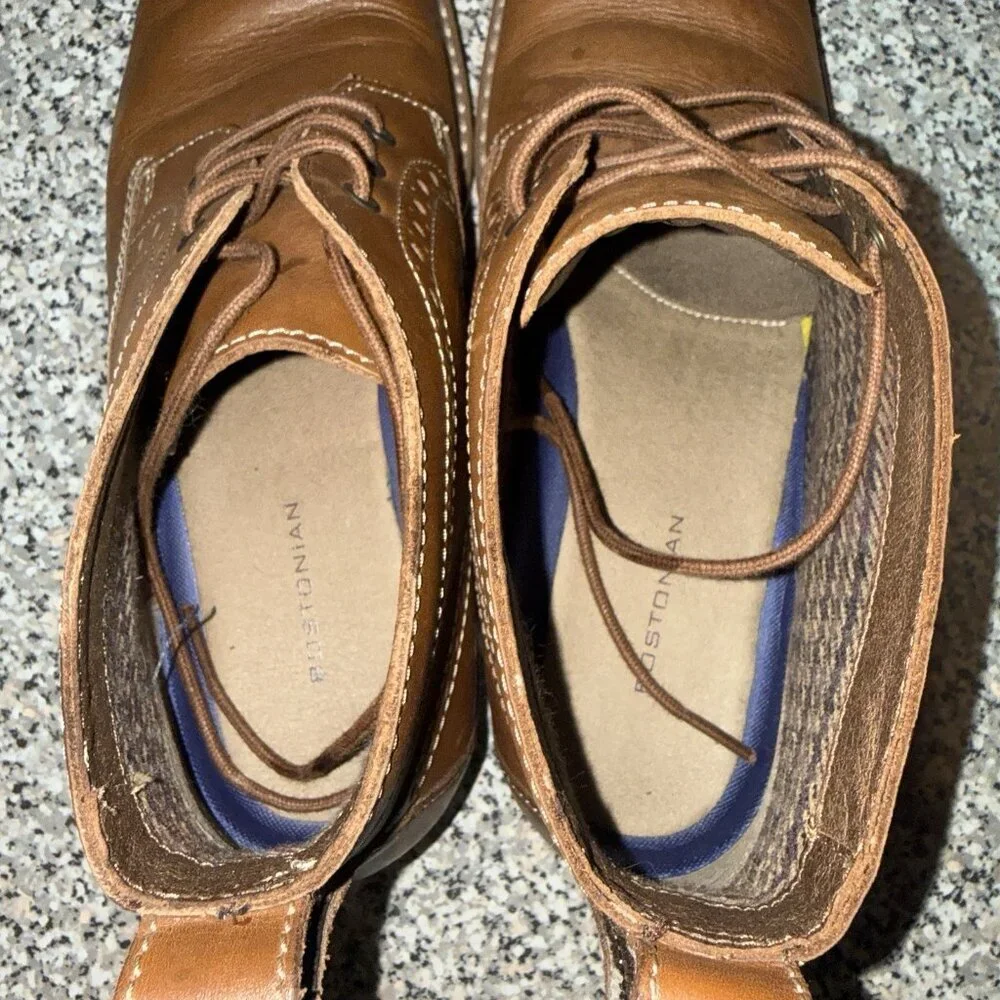 Men's‎ Bostonian Wedding Casual Brown Leather Ankle Boots sz 10.5 US
